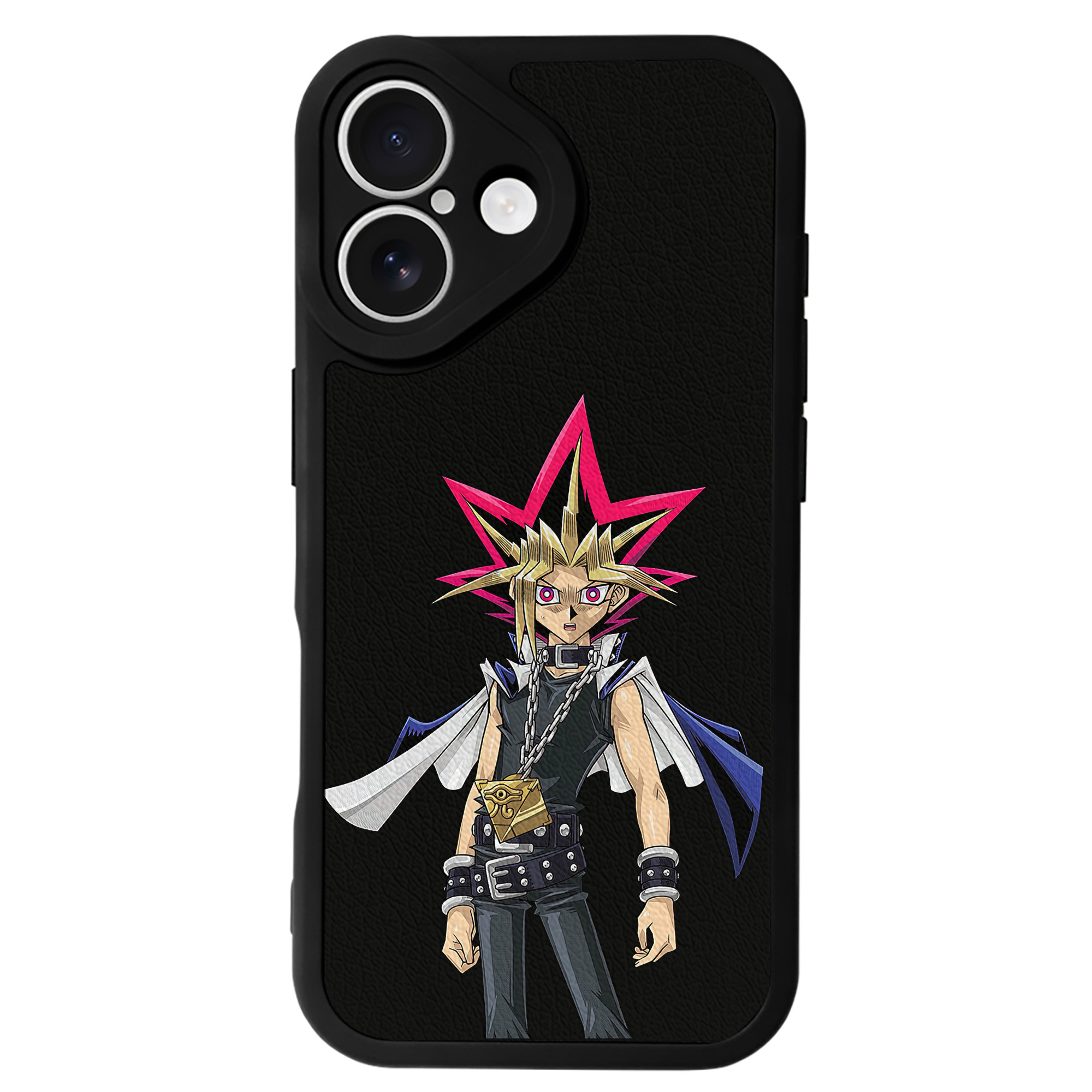 遊☆戯☆王 Yu-Gi-Oh! 【iPhone 16シリーズ対応】シリコンスマホケース（レザー調） 材質：シリコン